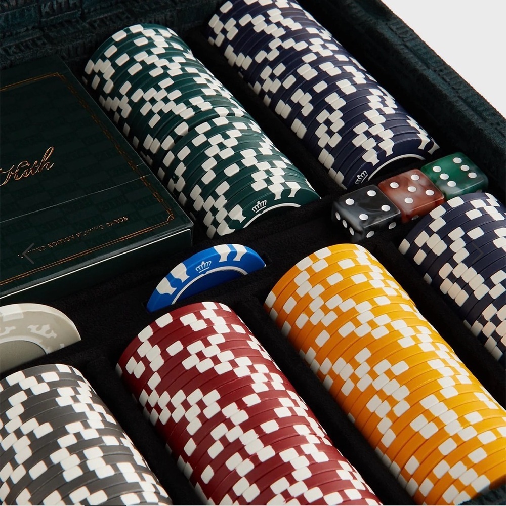 Luxury Kith Kithmas Monogram Debossed Suede Poker Set! ***NEW*** - Picture 3 of 12